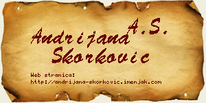 Andrijana Skorković vizit kartica